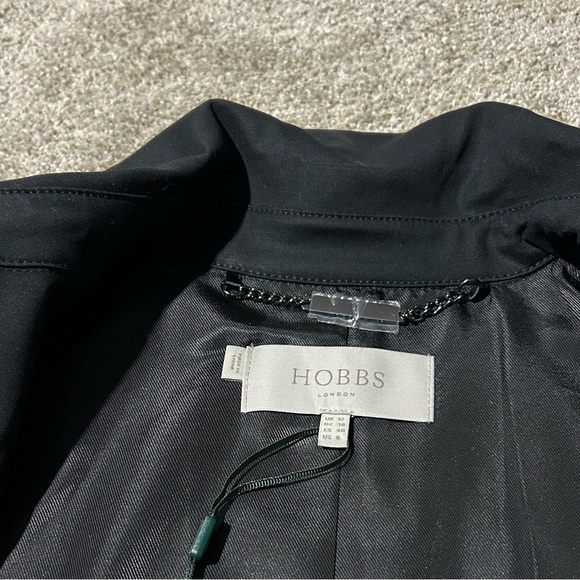 NWT Hobbs London black Charisse Mac Jacket! - Picture 6 of 8